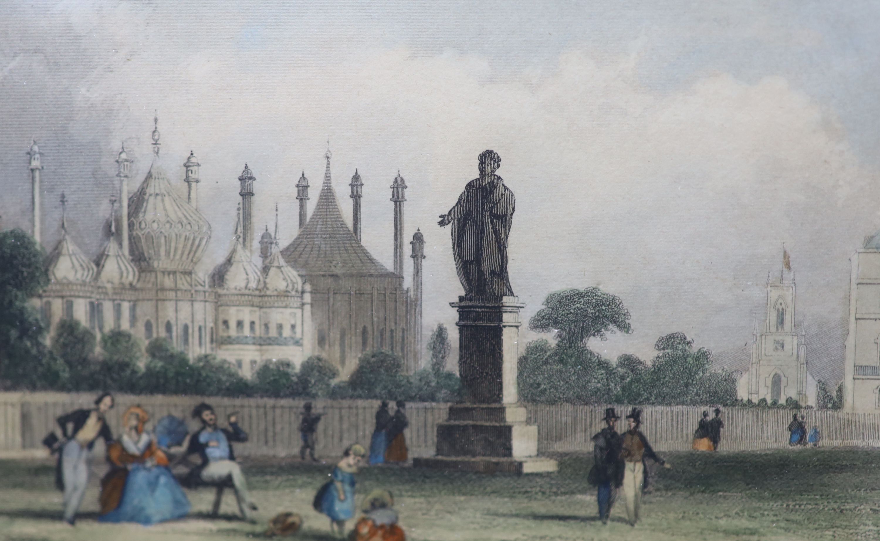 A collection of nineteen assorted 19th century Brighton related prints, largest 15 x 21cm